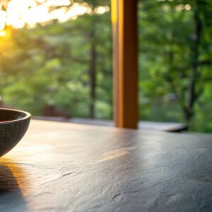 countertops with green background