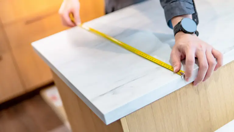 measuring countertop