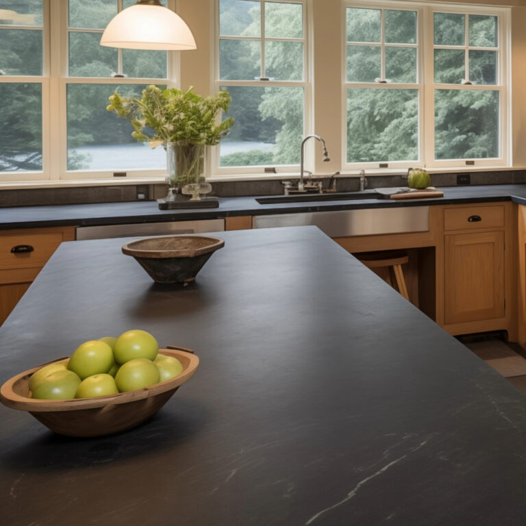 Black countertop